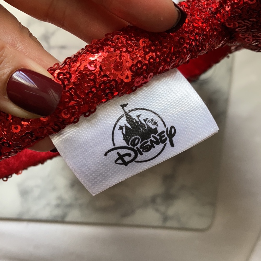 NWT Minnie Mouse Patriotic Sequin Disneyland Ears - Picture 2 of 3